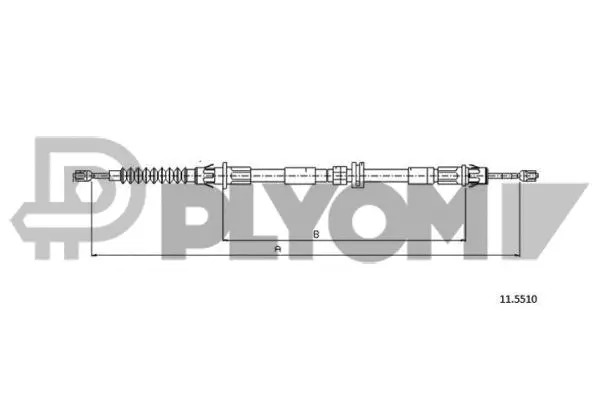 Cable Pull, parking brake (P761402)