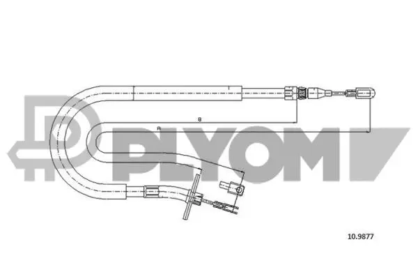 Cable Pull, parking brake (P766253)