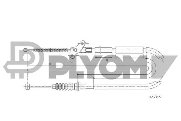 Cable Pull, parking brake (P761582)