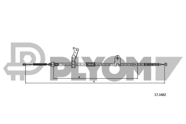 Cable Pull, parking brake (P762837)