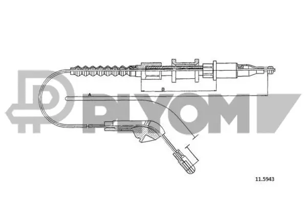Cable Pull, parking brake (P762004)
