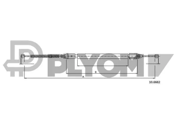 Cable Pull, parking brake (P762417)