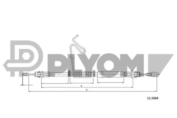 Cable Pull, parking brake (P761450)