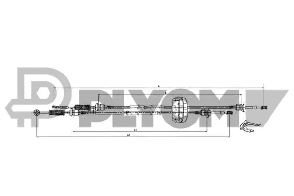 Cable Pull, manual transmission (P761828)