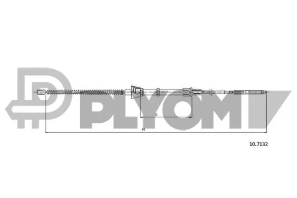 Cable Pull, parking brake (P468005)