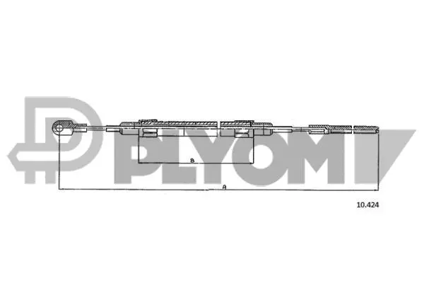 Cable Pull, parking brake (P766046)