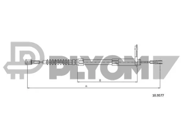 Cable Pull, parking brake (P766290)