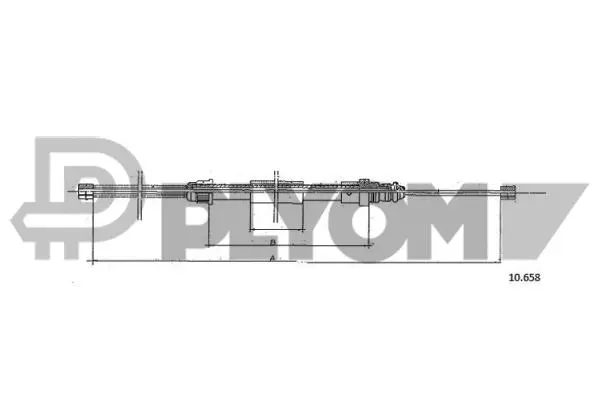 Cable Pull, parking brake (P762359)