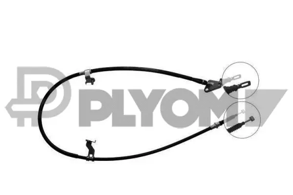 Cable Pull, parking brake (P761767)