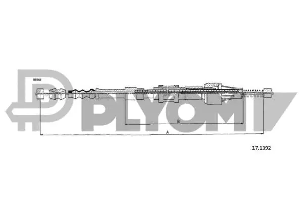Cable Pull, parking brake (P762731)