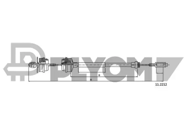 Cable Pull, clutch control (P038432)