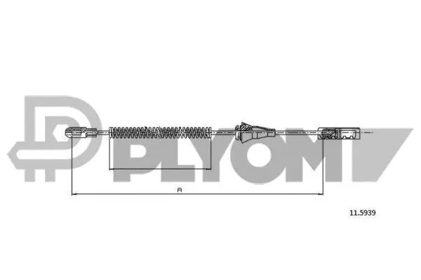 Cable Pull, parking brake (P762025)