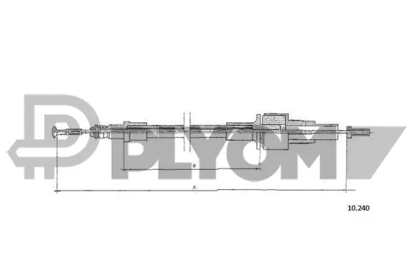 Cable Pull, clutch control (P081333)