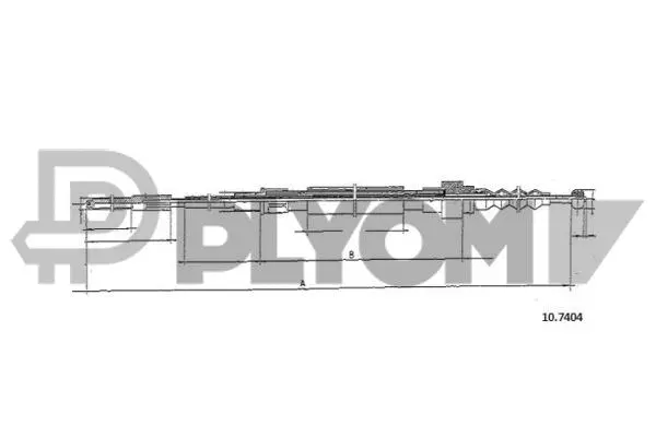Cable Pull, parking brake (P460035)