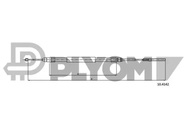Cable Pull, parking brake (P208025)
