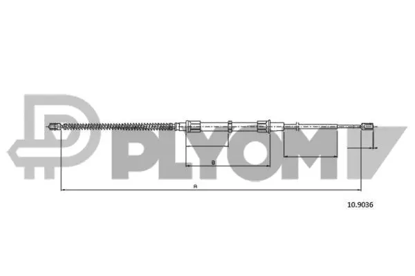 Cable Pull, parking brake (P468245)