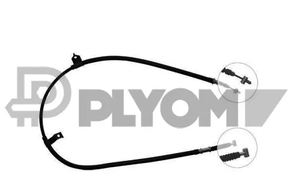 Cable Pull, parking brake (P761797)