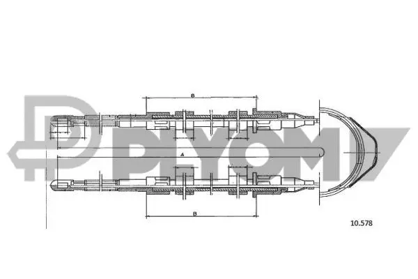 Cable Pull, parking brake (P761973)