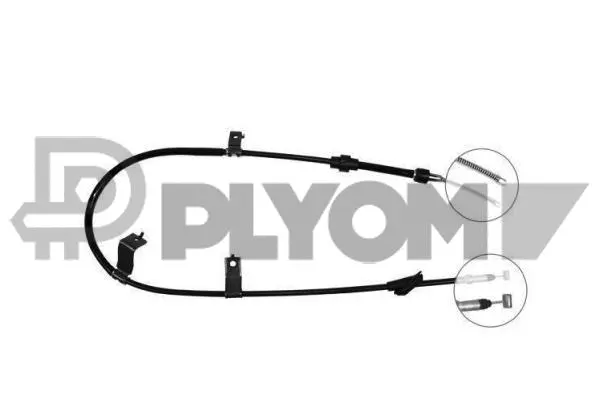Cable Pull, parking brake (P761522)