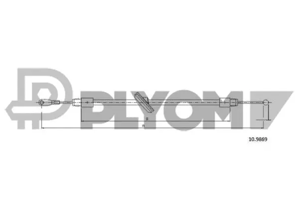 Cable Pull, parking brake (P766303)