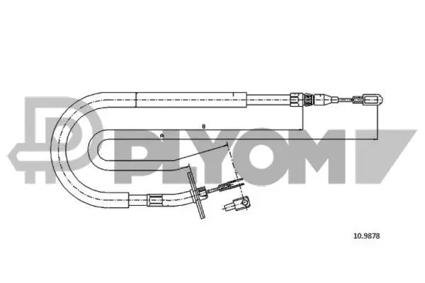 Cable Pull, parking brake (P766254)