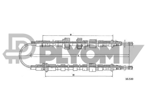 Cable Pull, parking brake (P761372)