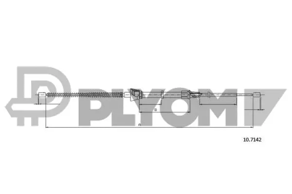Cable Pull, parking brake (P763060)