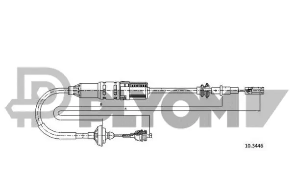 Cable Pull, clutch control (P765772)
