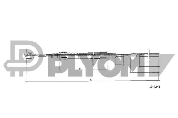 Cable Pull, parking brake (P766054)