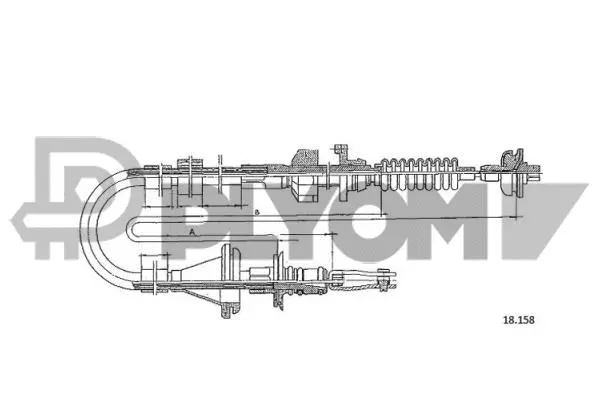 Cable Pull, clutch control (P761504)