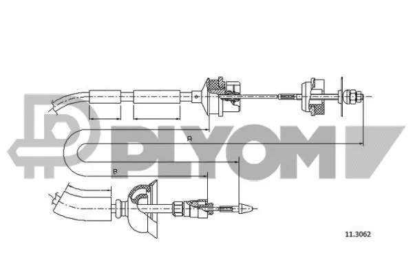 Cable Pull, clutch control (P762107)