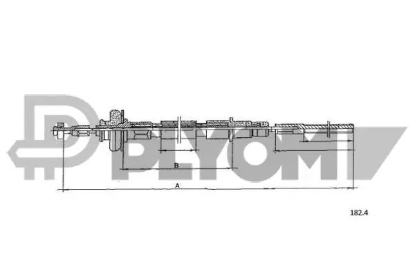 Cable Pull, clutch control (P766324)
