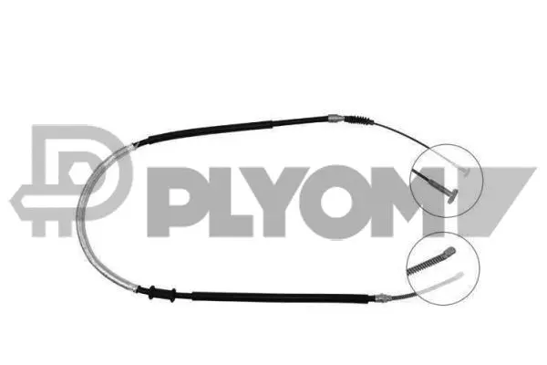 Cable Pull, parking brake (P018992)