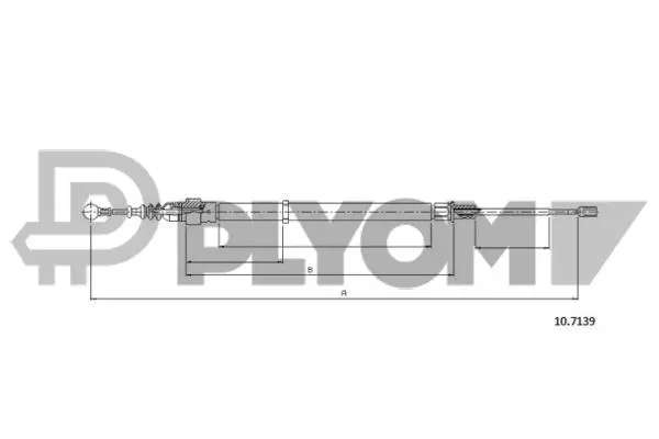 Cable Pull, parking brake (P468242)
