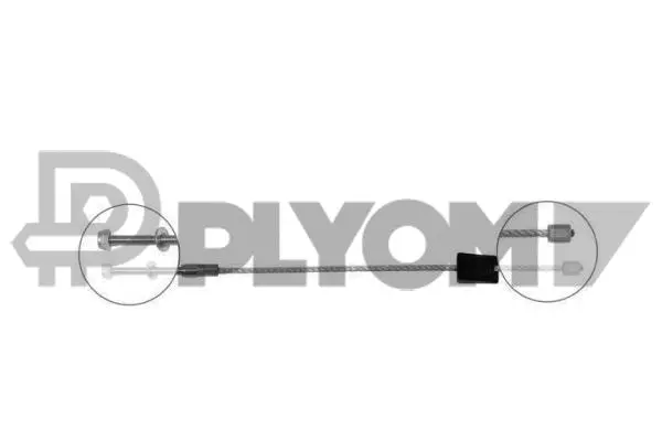 Cable Pull, parking brake (P761416)