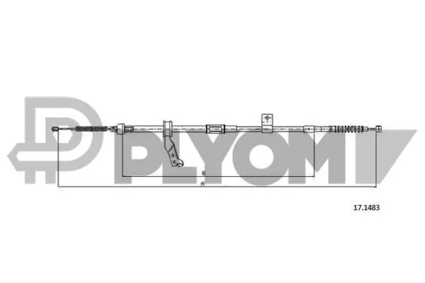 Cable Pull, parking brake (P762838)