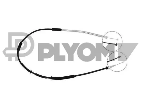 Cable Pull, parking brake (P761010)