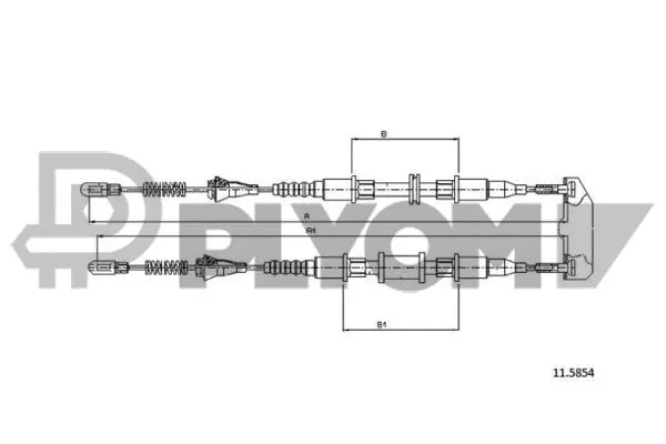 Cable Pull, parking brake (P480022)