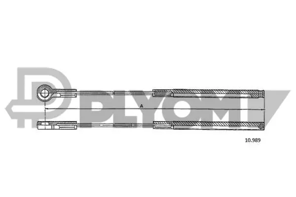 Cable Pull, parking brake (P766239)