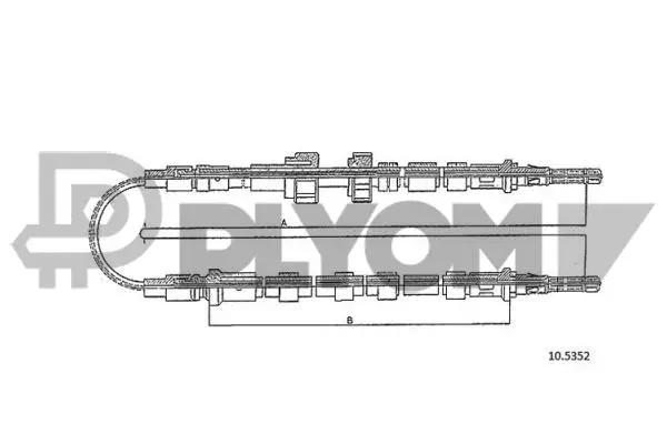 Cable Pull, parking brake (P088081)