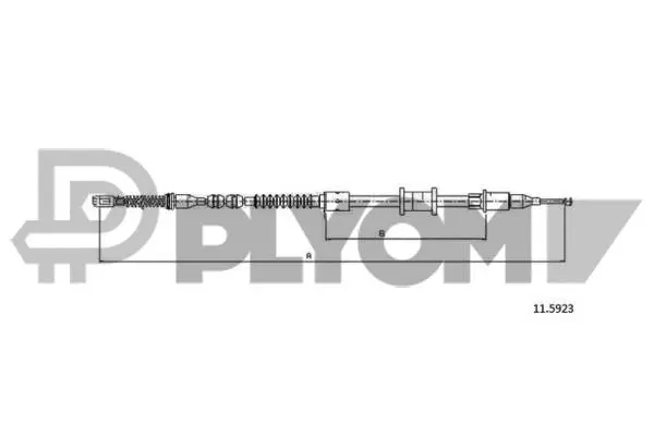 Cable Pull, parking brake (P762003)