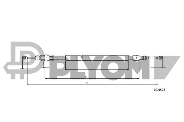 Cable Pull, parking brake (P038475)