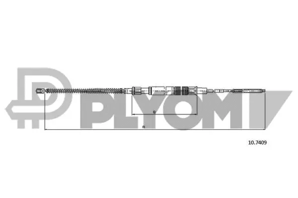 Cable Pull, parking brake (P763028)