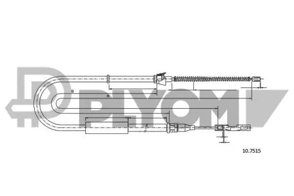 Cable Pull, parking brake (P765998)