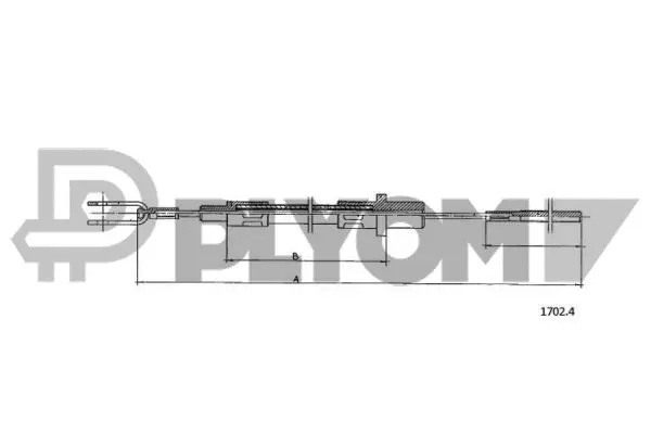 Cable Pull, clutch control (P048150)