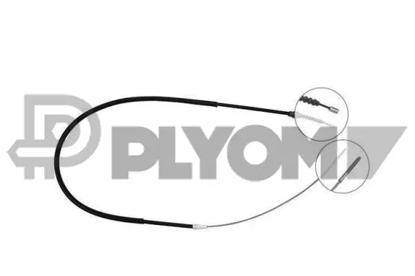 Cable Pull, parking brake (P763015)