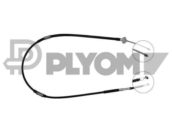 Cable Pull, parking brake (P762725)