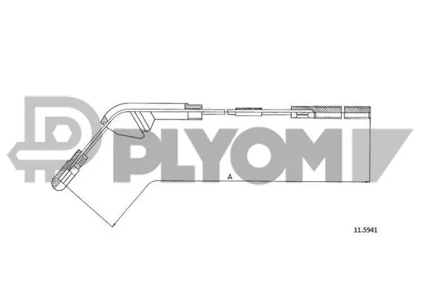 Cable Pull, parking brake (P487935)
