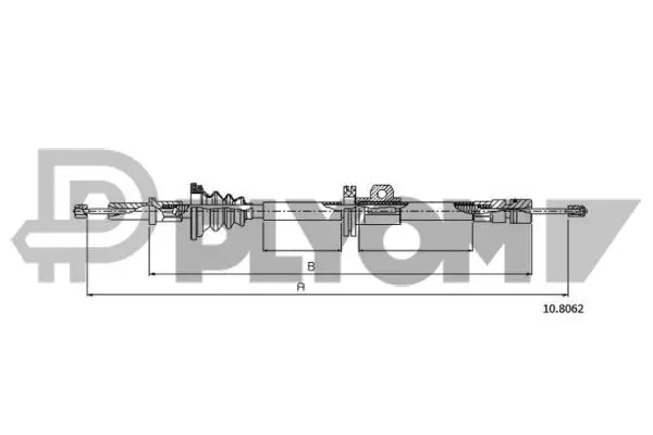 Cable Pull, parking brake (P762881)