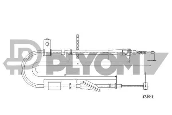 Cable Pull, parking brake (P765785)